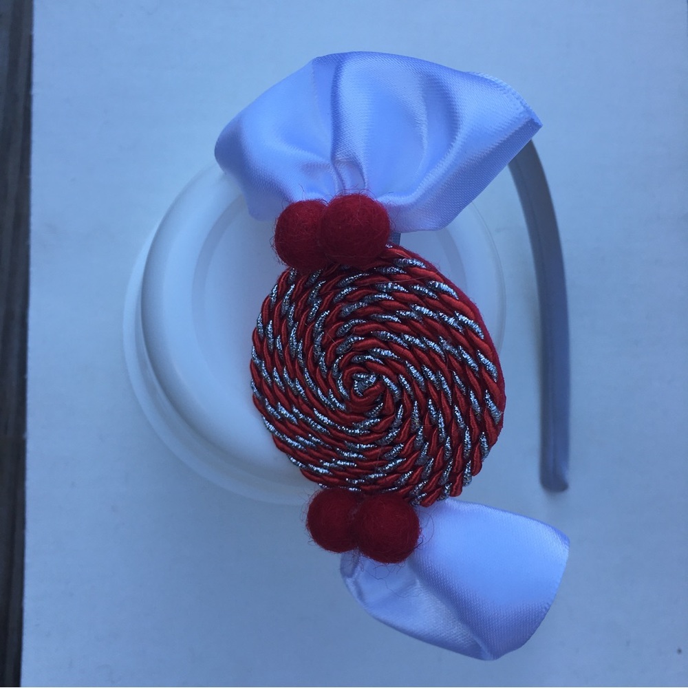 1 Pc Headband for Christmas Handmade For girl Candy Cane